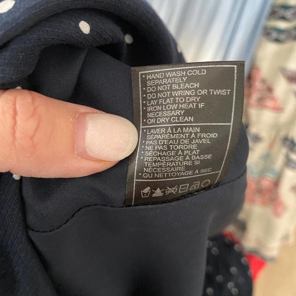 BB Dakota Sloane navy w/white polka dots size 10 - Picture 9 of 16